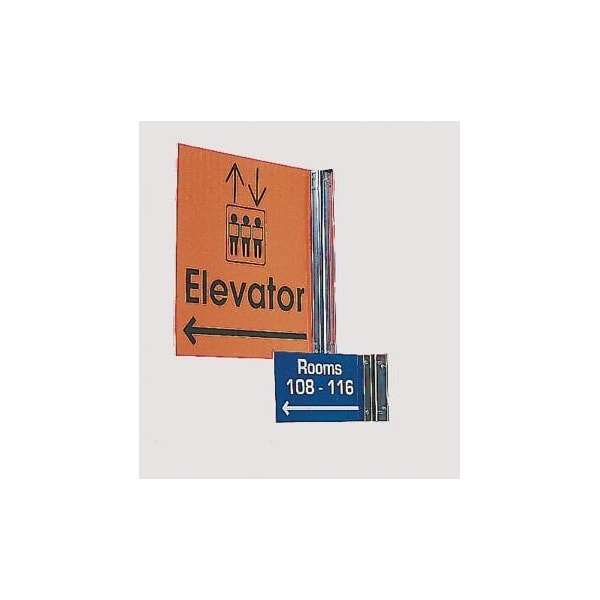 Accuform ENGRAVED SIGN HOLDER WALL ENDHOLDER PSH743SL PSH743SL - main